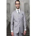 Statement Men's Wool Fashion Suit - Solid Color, 3-Piece