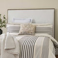 Bedeck of Belfast Alba Super Kingsize Duvet Cover SET, Charcoal & Tan