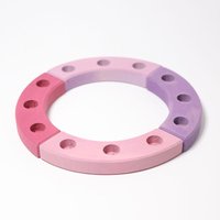 GRIMMS jaarring klein roze violet 22 cm