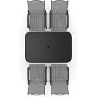 Garden Dining Set with 1 Rectangular Table and 4/6 Chairs