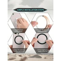 15W Fast Charging Magnetic Car Phone Mount: Strong Suction, Easy Snap-On Fit, Universal For iPhone & , Safe Navigation