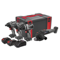 Sealey Brushless Tool Combo 4 x 20V SV20 Series - 2 Batteries