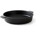27cm Black Cast Iron Grill Pan for Juicy, Even Grilling | Wowcher