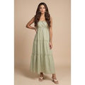 Urban Bliss Sage Ruched Tiered Maxi Dress 14