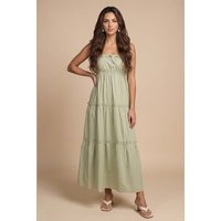 Urban Bliss Sage Ruched Tiered Maxi Dress 14