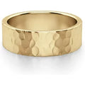 Alianza Martillada Flat 6 MM Oro Amarillo 585 (14K)