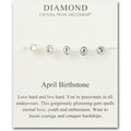 April Birthstone Bracelet Created with Diamond Zircondia® Crystals