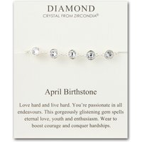 April Birthstone Bracelet Created with Diamond Zircondia® Crystals