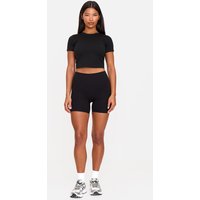 Black Ultimate Sculpt High Waist Gym Shorts