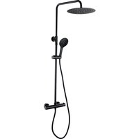 Aqua Elegance – Opbouw Regendoucheset – Mat Zwart – Pvd Coating – Vernet Binnenwerk Met Keramische Schijven