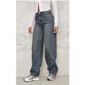 Tall Vintage Wash High Waist Turn Up Hem Barrel Style Jeans