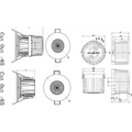 KnightsBridge IC Rated Cover for use with VFRIC8 Valknight LED Downlights