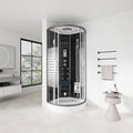 Home Deluxe Doccia a vapore con cascata e sauna a vapore BLACK PEARL - 100 x 100 cm