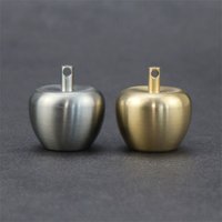 Pure titanium apple shaped small medicine box, waterproof and moisture-proof sealed bottle, portable medicine pillbox, storage m