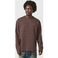 Home Grown Boson Long Sleeve Striped T-Shirt, marrón