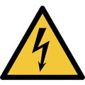 Pictogram bordje Djois Waarschuwing: elektrische spanning geel