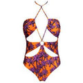 ACQUADICOCCO maillot de bain 1 pièce trikini sans armatures Palm&Sun