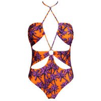 ACQUADICOCCO maillot de bain 1 pièce trikini sans armatures Palm&Sun