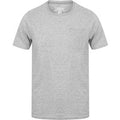 T-Shirts Zac Crew Neck Cotton T-Shirt with Pocket In Light Grey Marl / S - Tokyo Laundry