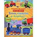 Treni, camion e trattori. Scenette da creare con gli adesivi. Ediz. illustrata