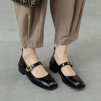Chiko Xami Square Toe Block Heels Pumps