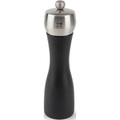 The narrow waist gives a charm to the Fidji 20 cm manual salt mill. The combination of the wood body and the stainless steel head enhances its silhouette and gives it an additional elegance. Fidji