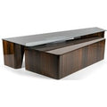 Casa Padrino Luxus Couchtisch Set Braun - 2 Rechteckige Wohnzimmertische - Luxus Wohnzimmer MÃ¶bel