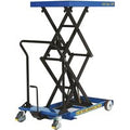 Manual Mobile Double Scissor Lift Table 450kg cap