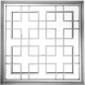 Casa Padrino Luxus Designer Wandspiegel Black Nickel Finish 100 x 100 cm - Luxury Hotel Collection