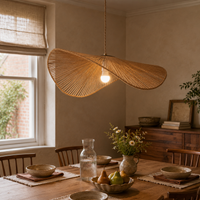 Vintage Simple Creative Handwoven Hemp Rope Pendant Light Fixture