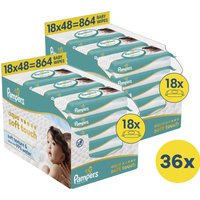 Pampers Billendoekjes Aqua Soft Touch - 2 Dozen = 36 pakken billendoekjes