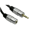 0.5m 3.5mm Male - Female Stereo Cable - Gold Connectors