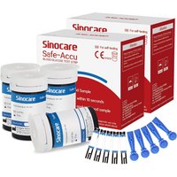 [100 pièces] bandelettes de test de glycémie Sinocare avec lancettes gratuites