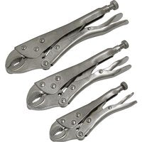 Siegen 3 Piece Locking Plier Set