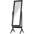 Full Length Modern Dressing Mirror - Adjustable Tilt, Sturdy MDF Frame, Crystal-Clear Glass | Wowcher
