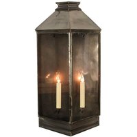 504A Large Greenwich Hall Lantern 2 Light Exterior Wall Light - product_finish:Antique