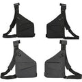 Unisex Black Ovecat Unisex Anti-Theft Crossbody Sling Bag - Durable Polyester, Adjustable Strap, Spacious Minimalist Handbag | Wowcher