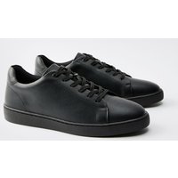 Zapatillas Deportivas Essential De Cuero Sintético, Negro