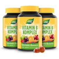 Vitamin B Komplex Multivitamin Gummies I alle B-Vitamine mit 12 µg Vitamin B12 I Mango-Geschmack I vegetarisch I 60 Stk