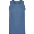 Vests Jeremy Cotton Ribbed Plain Vest Top in Blue Horizon - South Shore / XXL - Tokyo Laundry