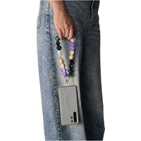 Acrylic Rhombohedral Crystal Phone Strap - Multicolour Green by Goddiva Accessories