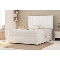Shire Bed Company Pocket Luxury 1000 Mattress + Premium Divan Bed, Teal, No Drawer, Single