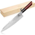 Gyuto Chef Knife 9" | AUS10 Hammered Japanese Knife| imarku