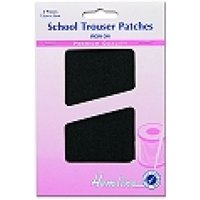 Hemline Worsted Patches Black