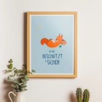 Poster Affirmation Geborgenheit