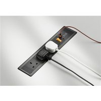 KnightsBridge 13A 3G recess mount power station with dual USB A + C (FASTCHARGE)