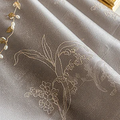 Champagne｜High-Precision curtain fabric sample｜Flowers-3