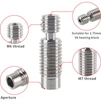 E3D V6 Hotend Throat Tube for 1.75mm/3mm Filament