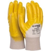 Guanti da lavoro Donau Safety in cotone e spalmati di nitrile giallo T