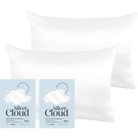 Silver Cloud White Satin Pillowcase Twinpack